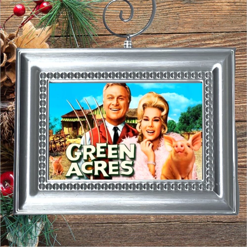 Green Acres Retro Nostalgic TV Show Memorabilia Christmas Tree Ornament